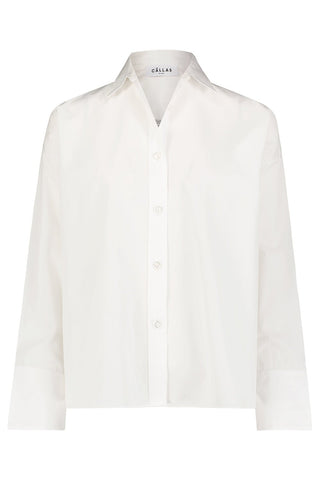 Alexander McQueen Women's White Sleeveless Military Shirt - 4 (Cotton)