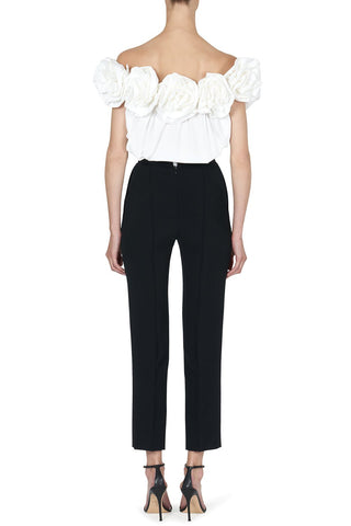 Carolina Herrera High-Waisted Skinny Pants in Black