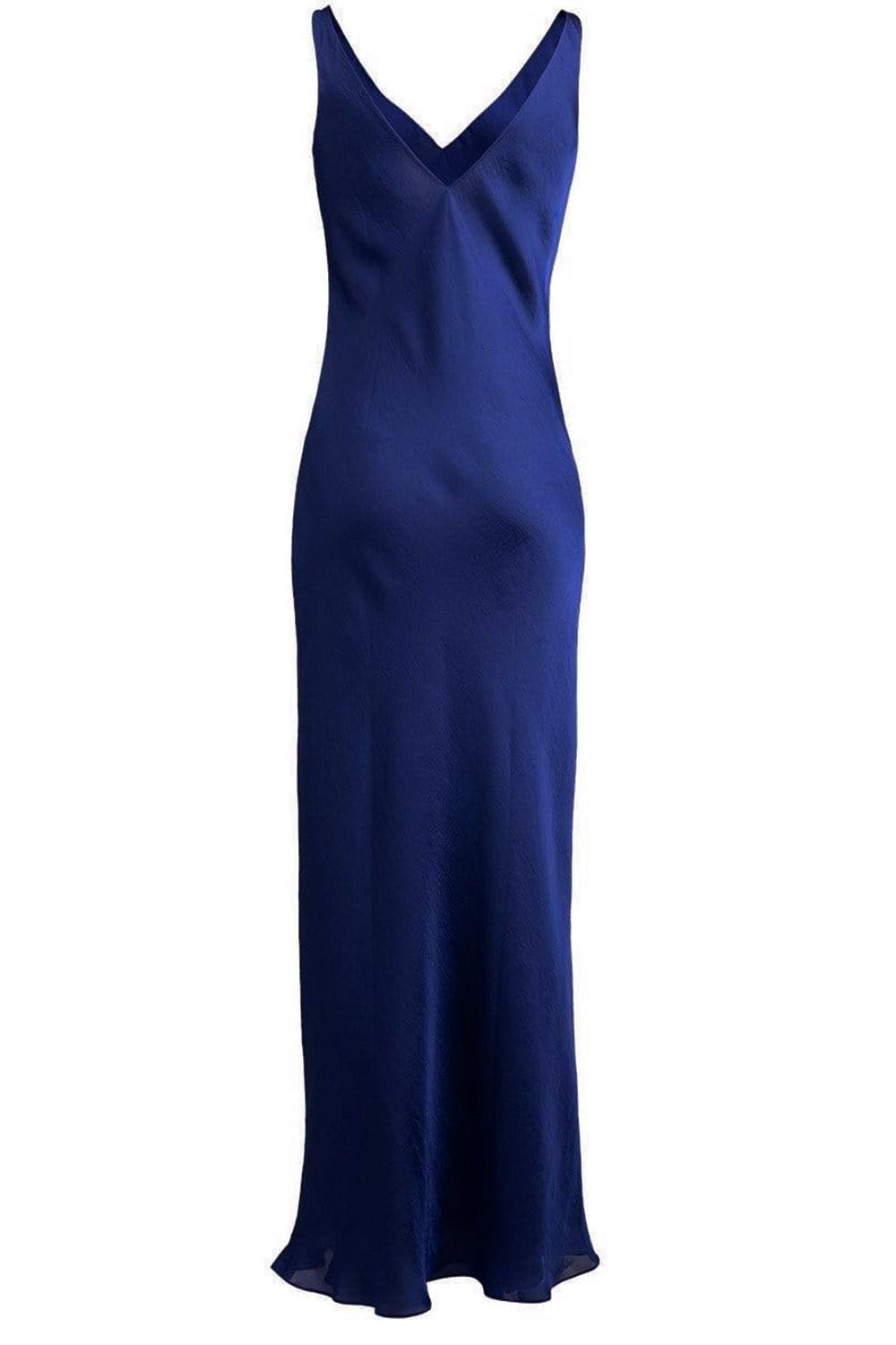 Low Back Maxi Dress - Lapis Blue – Marissa Collections