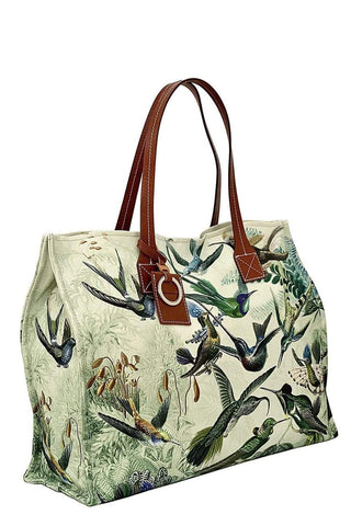 Rani Arabella Siena Belt-Print Canvas Shopper Tote Bag