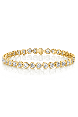 14k White Gold 3.4ctw Diamond Flexible Double Wrap Bracelet - American  Jewelry