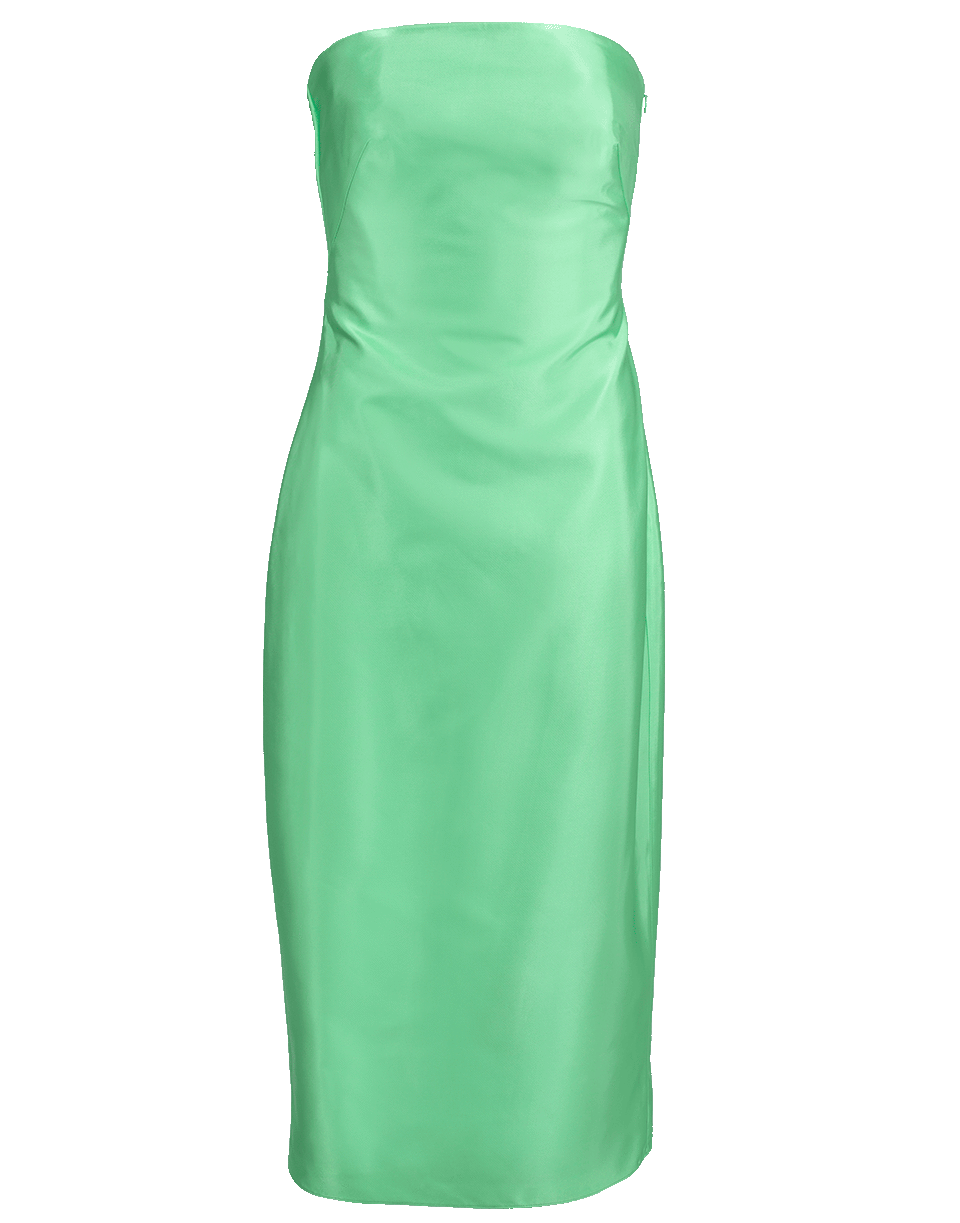 Strapless Liquid Satin Dress – Marissa Collections