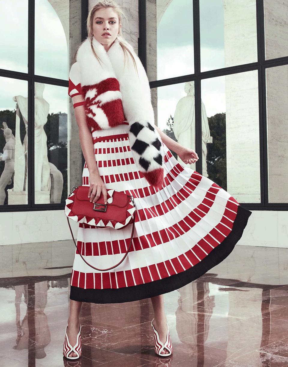 FENDI CLOTHINGSKIRTMISC POPPY / 42 Knit Midi Skirt