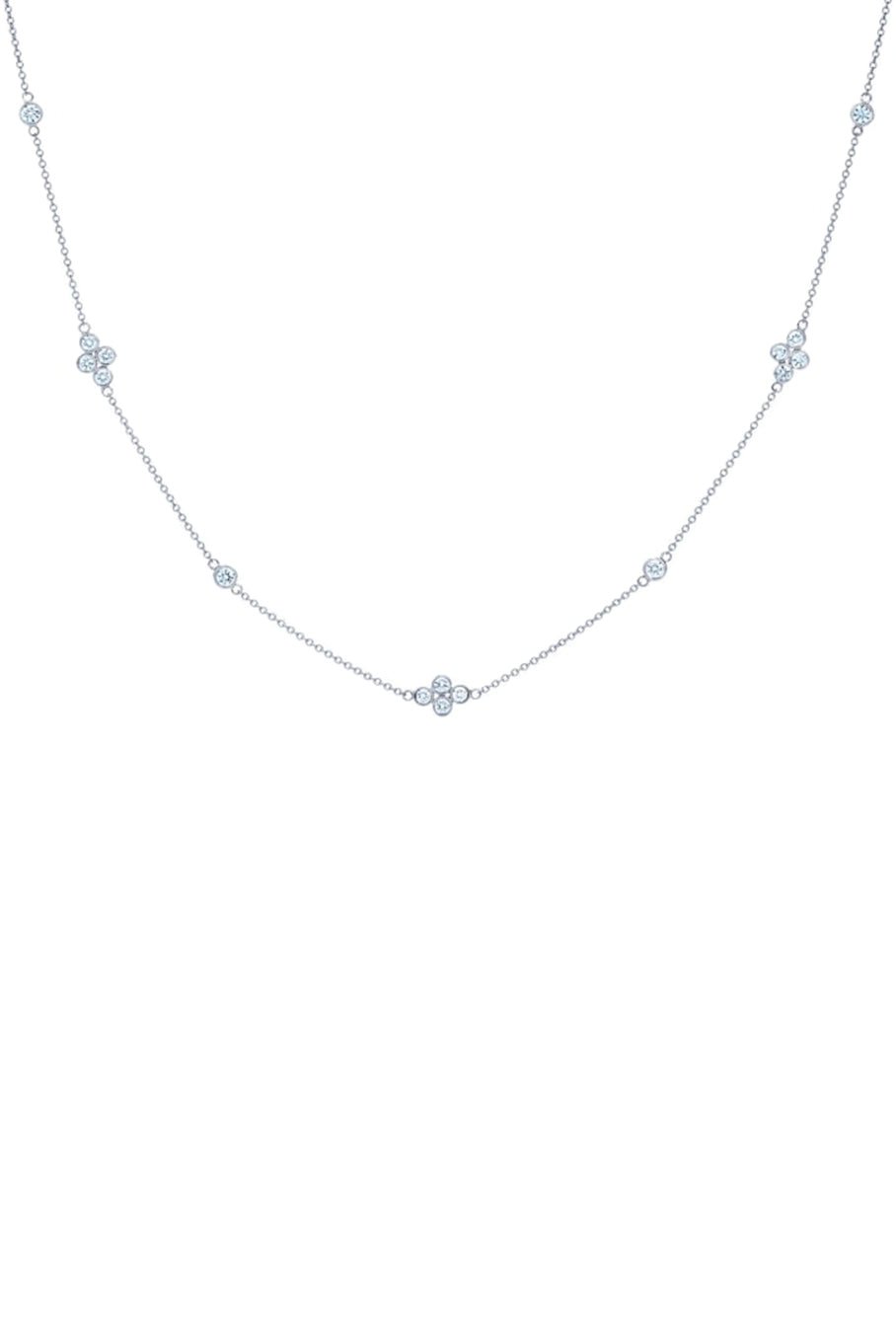 Diamond Strings Quads Necklace – Marissa Collections