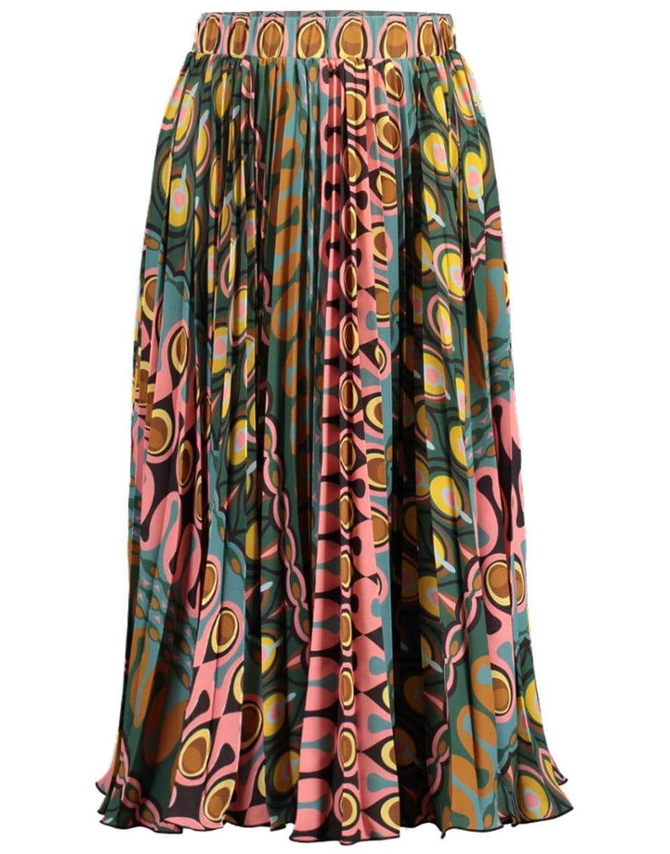 Pleated Georgette Soleil Midi Skirt – Marissa Collections