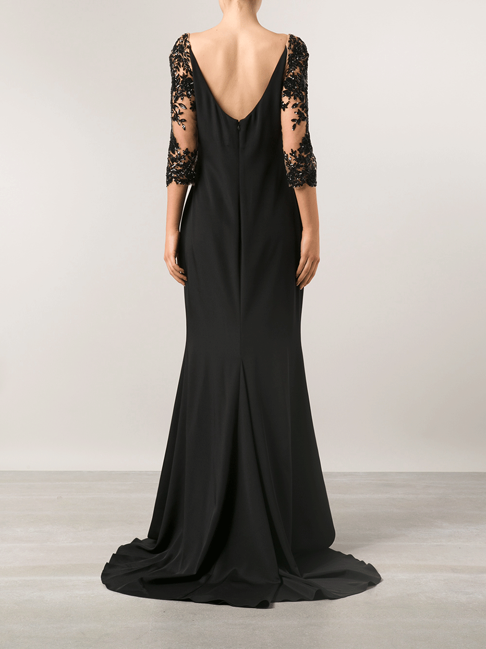 Illusion Arms Embroidered Gown – Marissa Collections