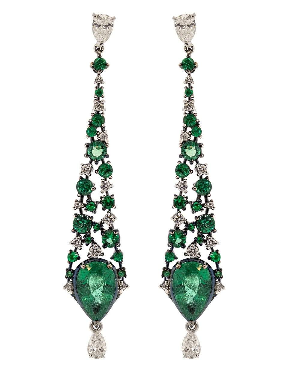 Emerald and Diamond Drop Earrings – Marissa Collections