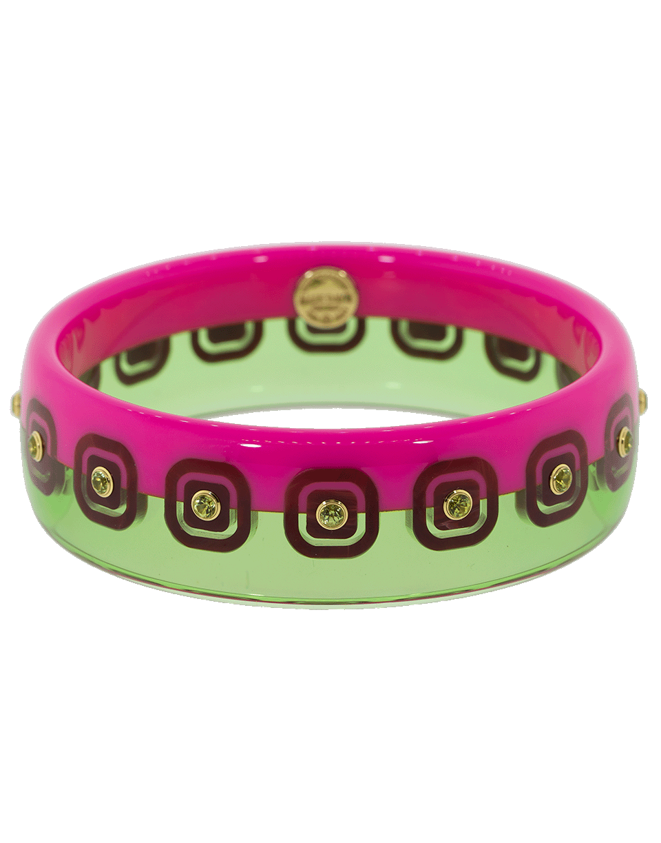 Pink Green Burgundy Bakelite Peridot Bangle – Marissa Collections