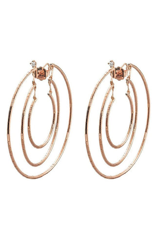 Mattia Cielo embellished hoop earrings - Silver