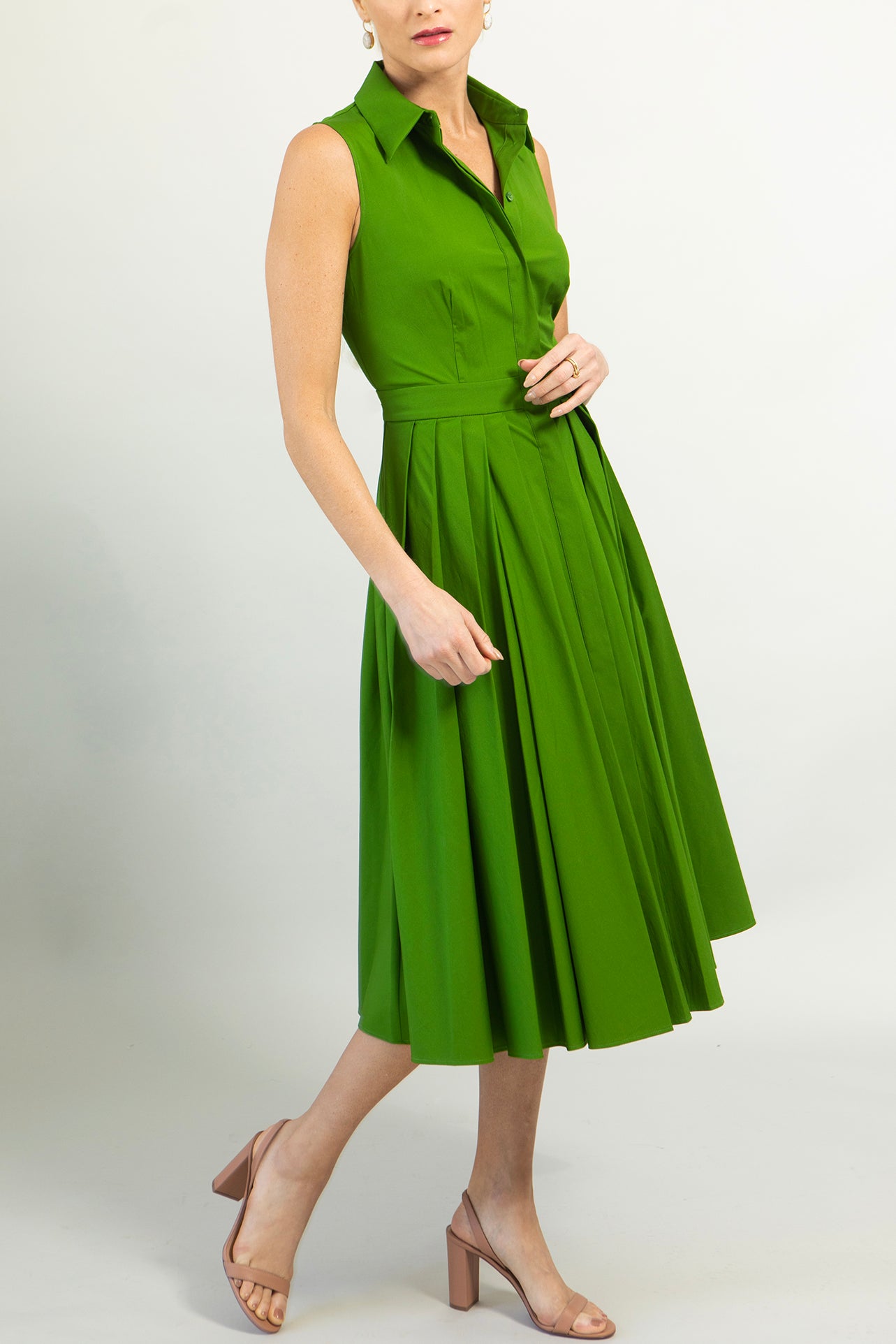 Michael Kors Womens Bright Limeade Zebra Print Midi Dress  Designerwear   Klarna Available
