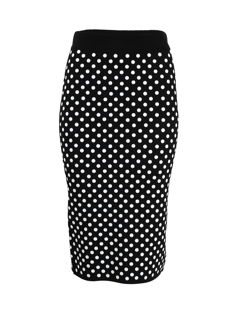 Embroidered Polka Dot Knit Skirt – Marissa Collections