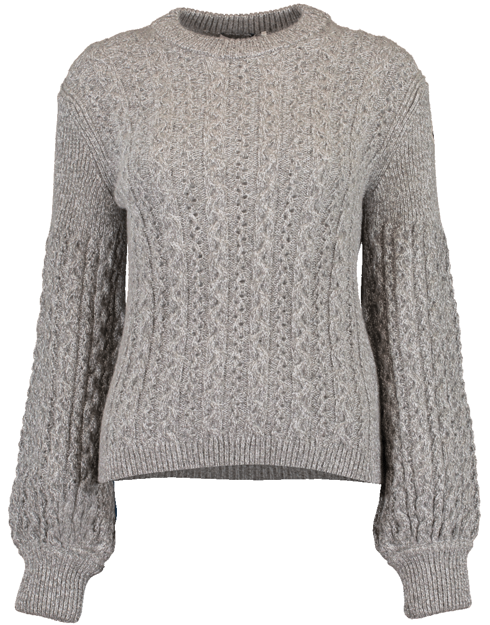 Crewneck Cable Sweater – Marissa Collections