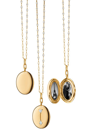 Anna Petite 18K Gold Locket Necklace - Lockets for Her by Monica Rich Kosann