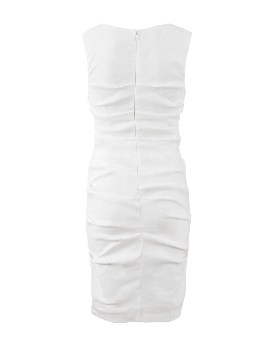 nicole miller lauren stretch linen dress