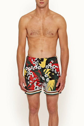 Dolce & Gabbana Men's Short Jacquard Swim Trunks