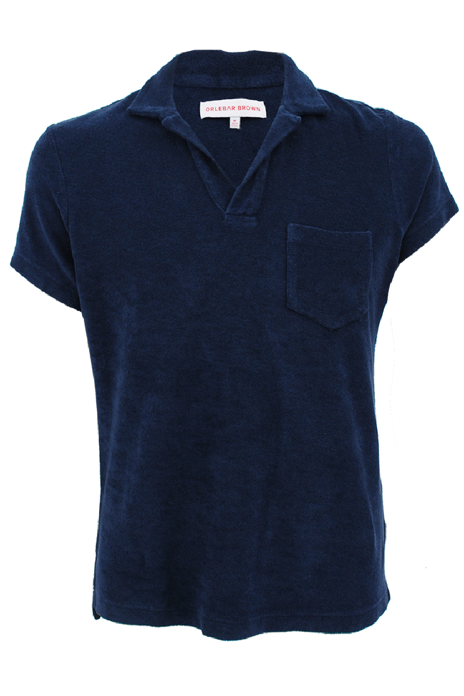 Navy Terry Toweling Polo – Marissa Collections