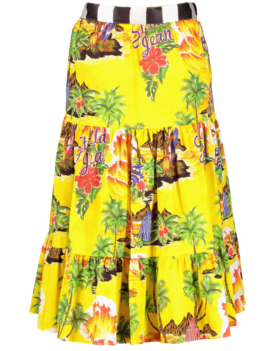 STELLA JEAN CLOTHINGSKIRTMISC Tropical Print Tiered Skirt