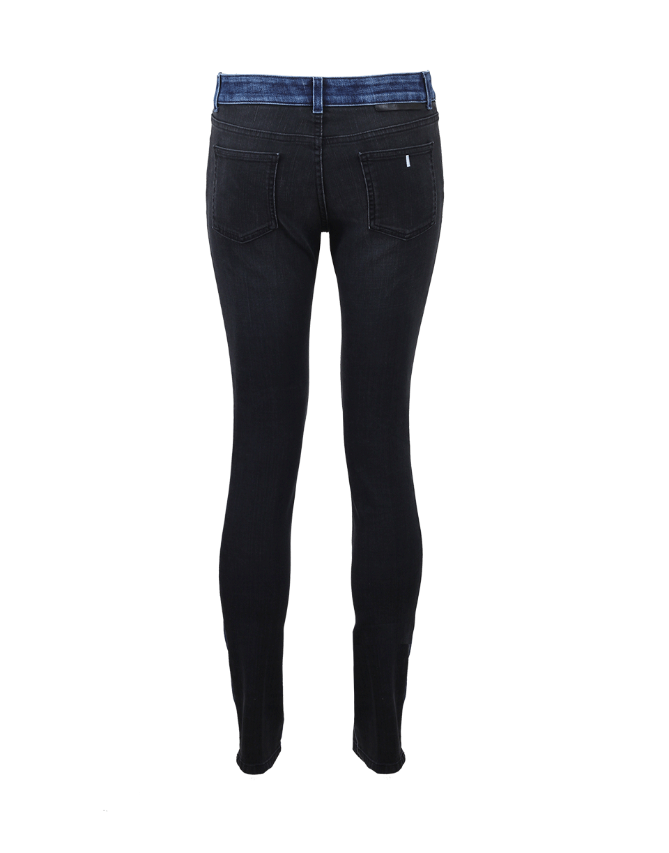 STELLA MCCARTNEY JEANS CLOTHINGPANTDENIM Bi-Color Skinny Jean