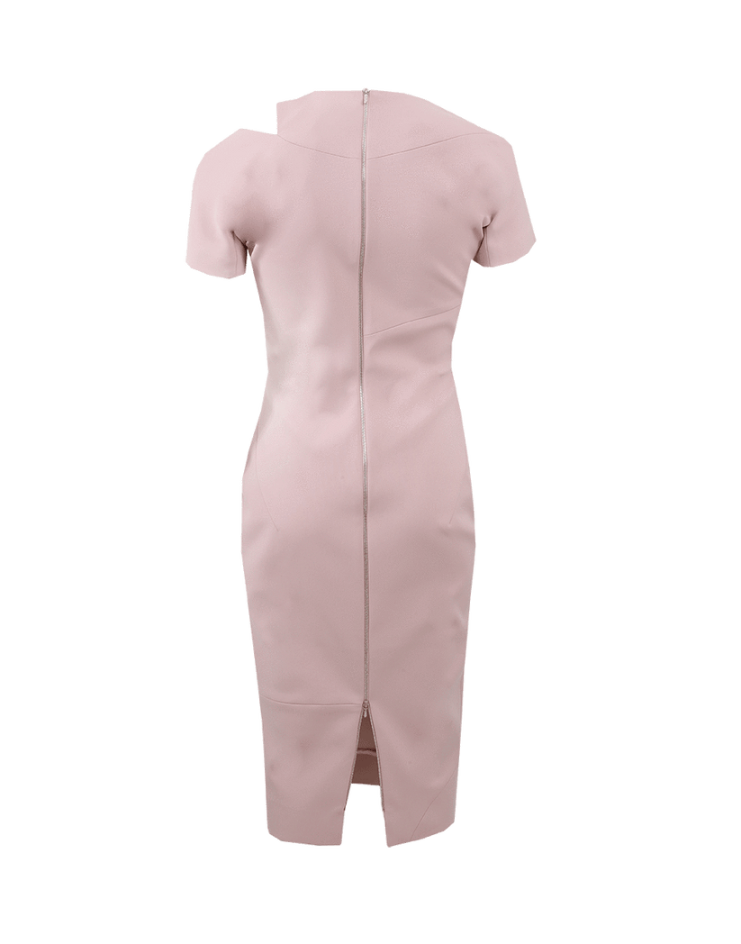 Curved Seam Fitted Dress Marissa Collections