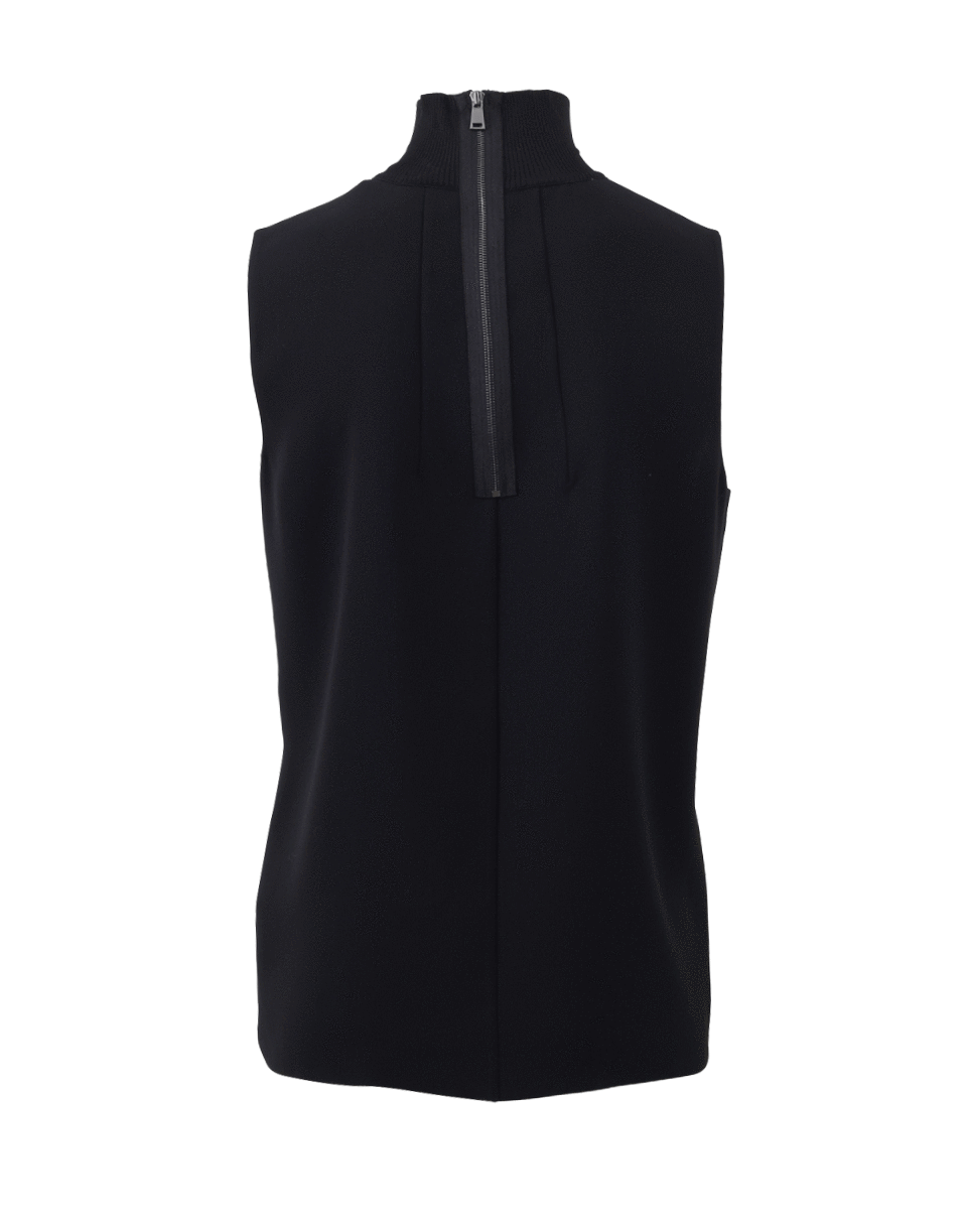 Laser Cut Sleeveless Turtleneck Marissa Collections 0377