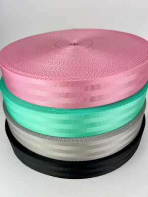 Nylon Webbing Solids 1.5 inch - Siah Swag Bags