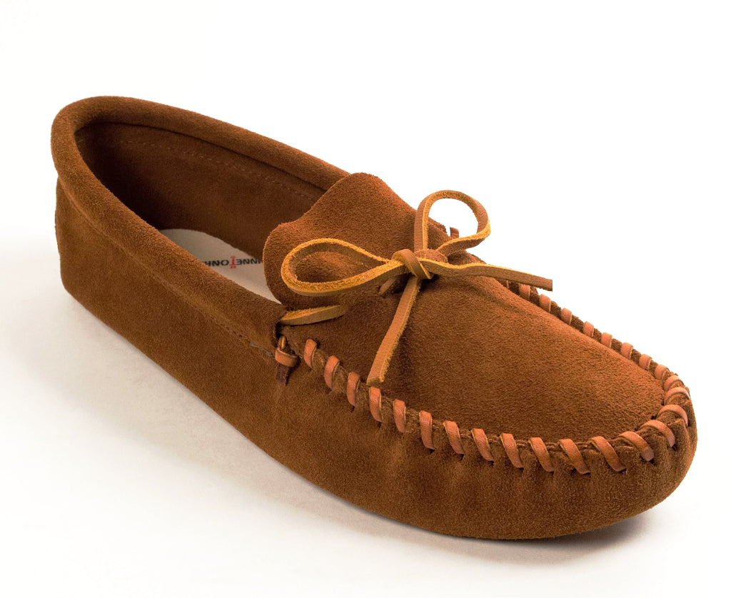 ticket tornado Vooravond Men's Minnetonka Leather Laced Softsole Moccasin | Suede Leather – Outdoor  Equipped