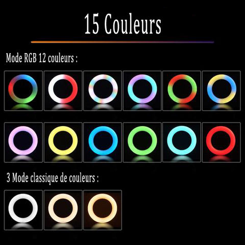 ring light rgb couleurs