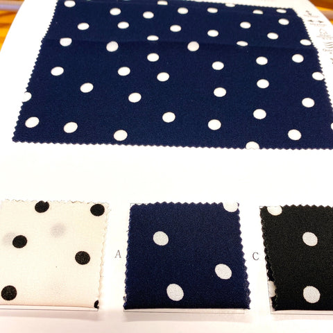 水玉生地の紹介　Introduction of polka dot fabric