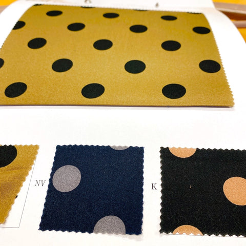 水玉生地の紹介　Introduction of polka dot fabric