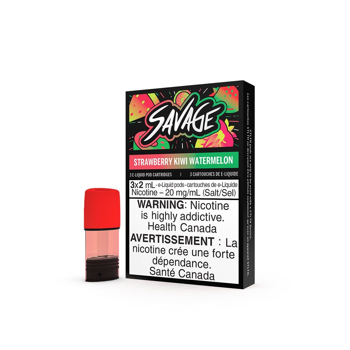 STLTH - Strawberry Kiwi Watermelon Pods (Savage)