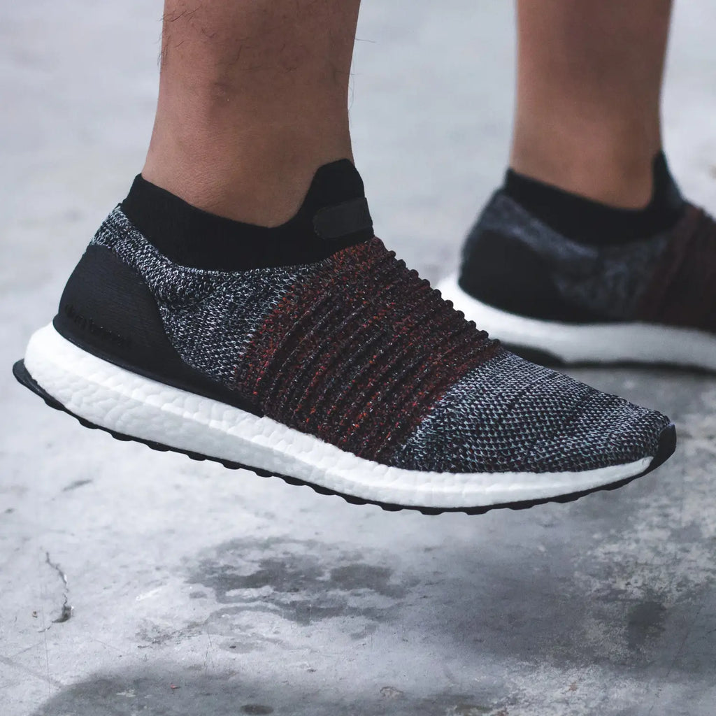 Adidas Running UltraBOOST PK Primeknit Laceless Mid - Triple-White (S80768) / Black/Red(S80769)