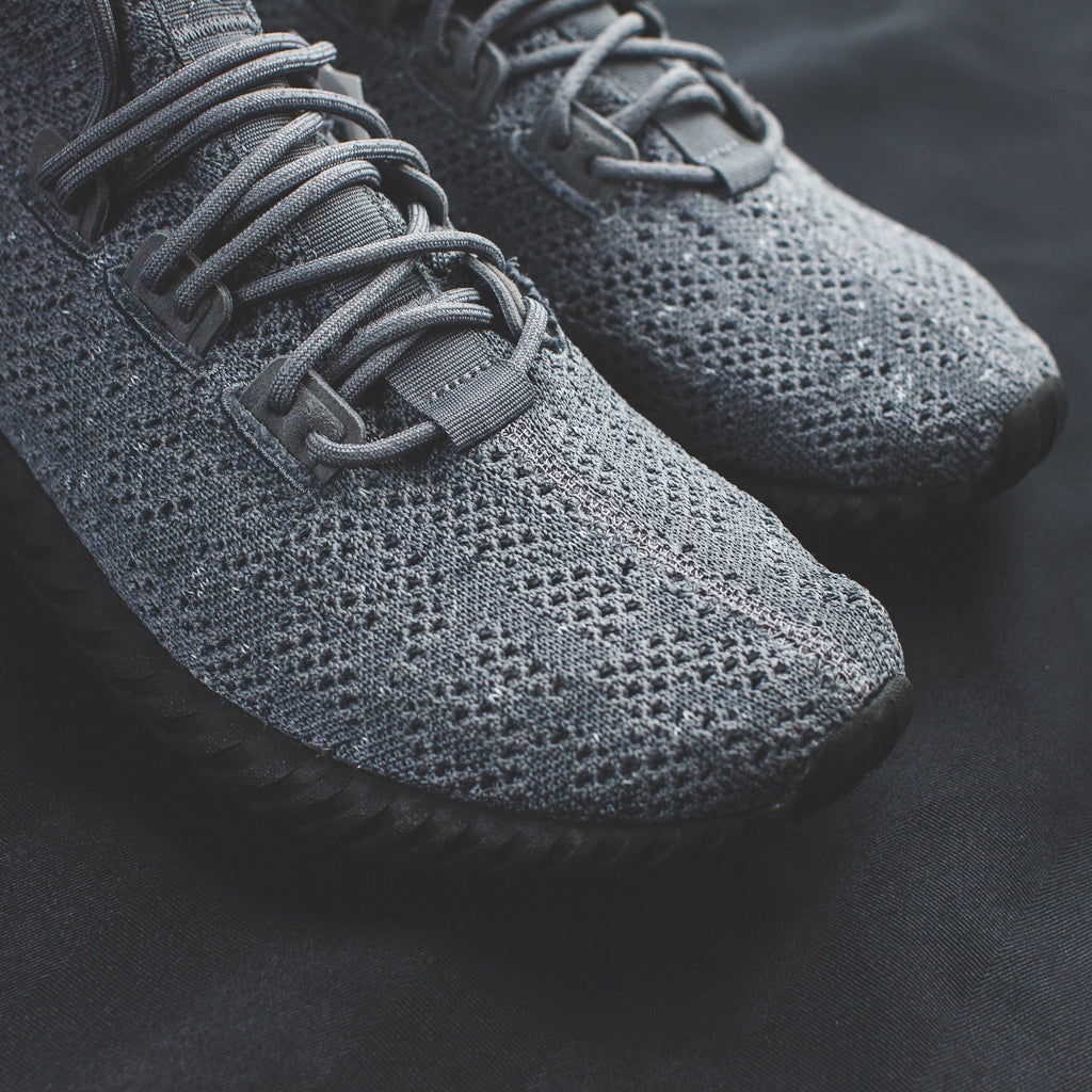 adidas originals tubular doom sock primeknit trainers in grey by 3564