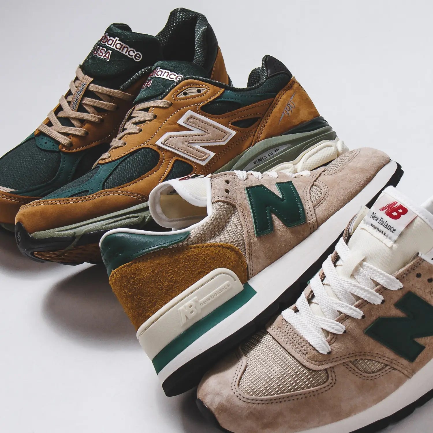 Take a Look at The New Balance 990’s MADE in USA “Tan/Green”