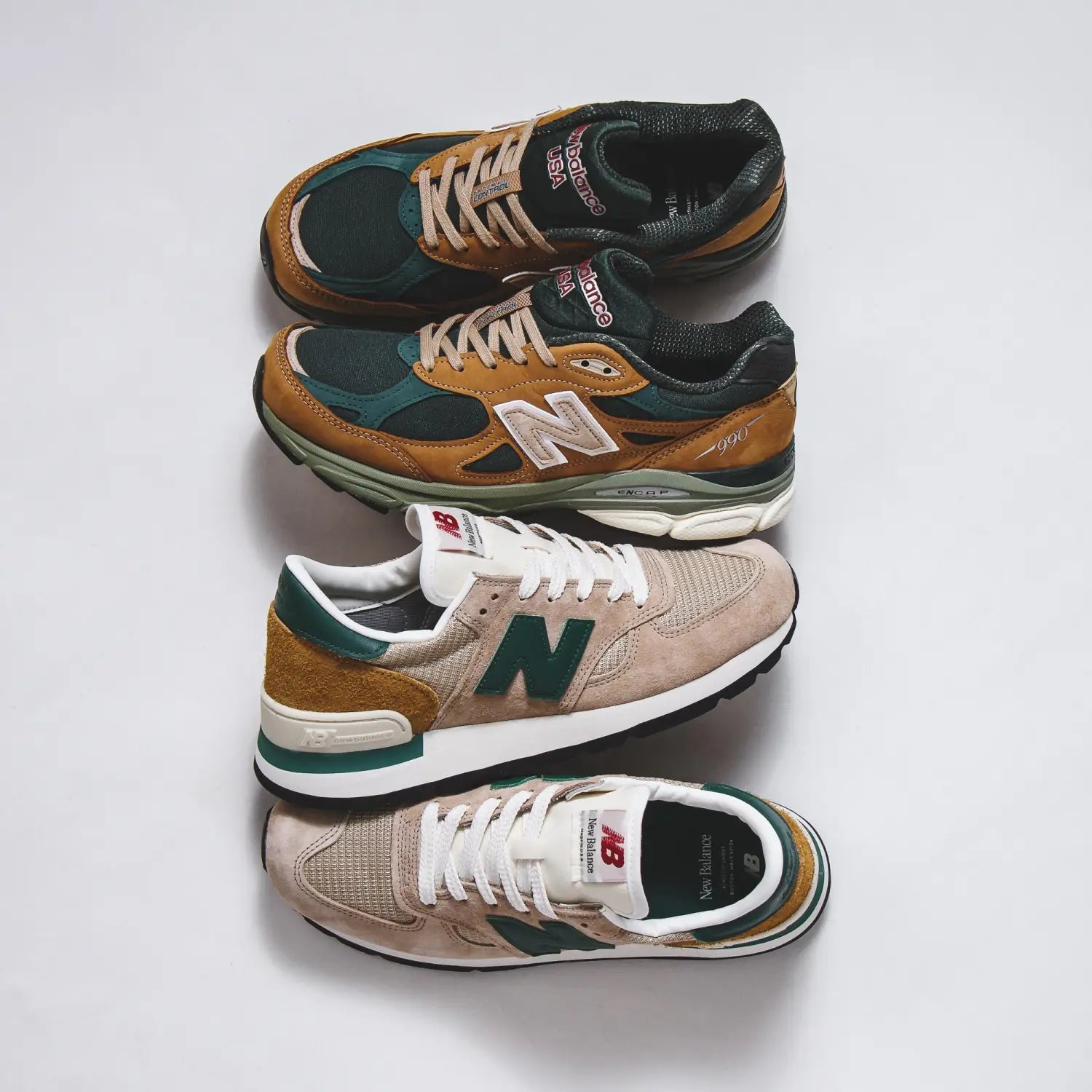 Take a Look at The New Balance 990’s MADE in USA “Tan/Green”