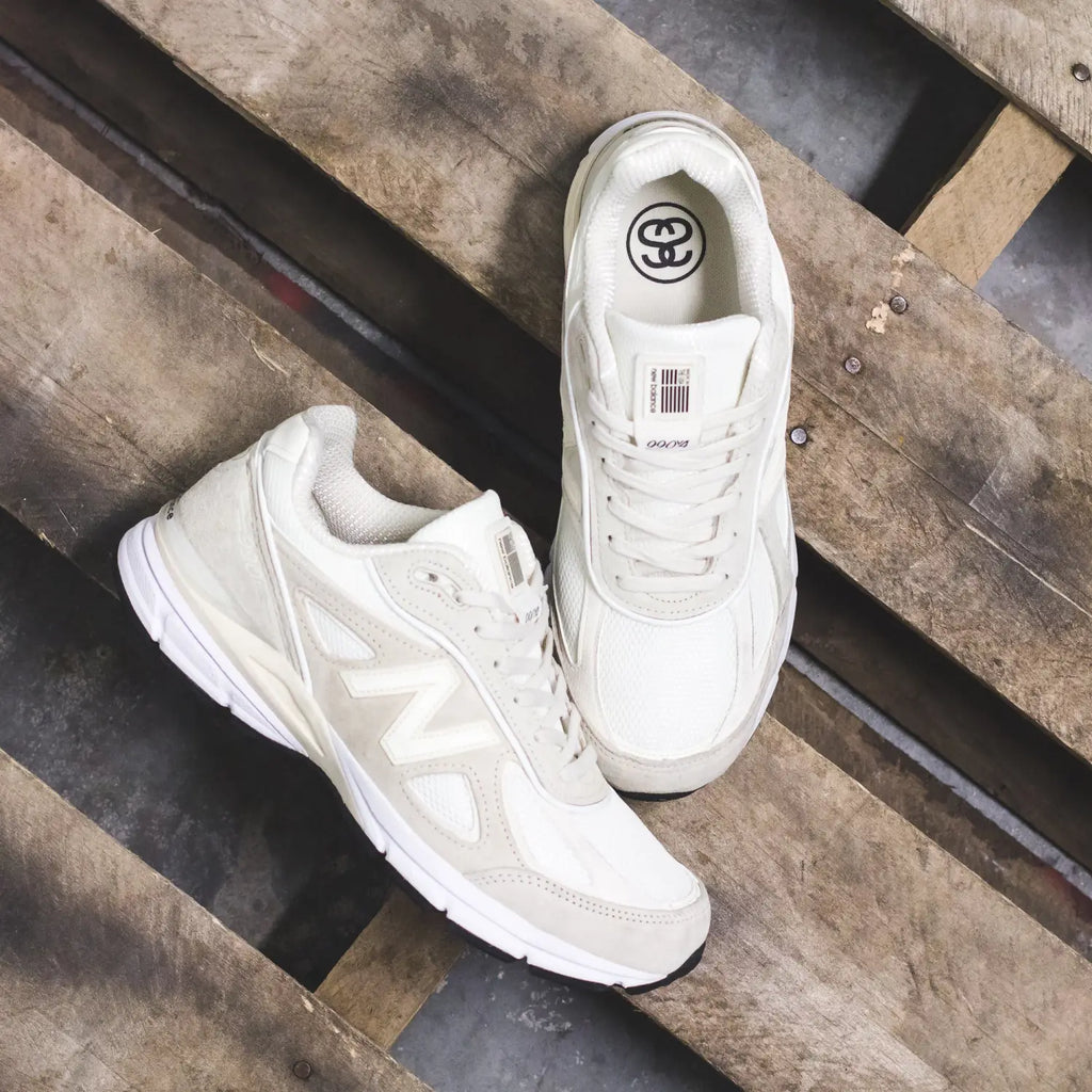 Stussy x New Balance 990V4 in Cream (M990SC4)