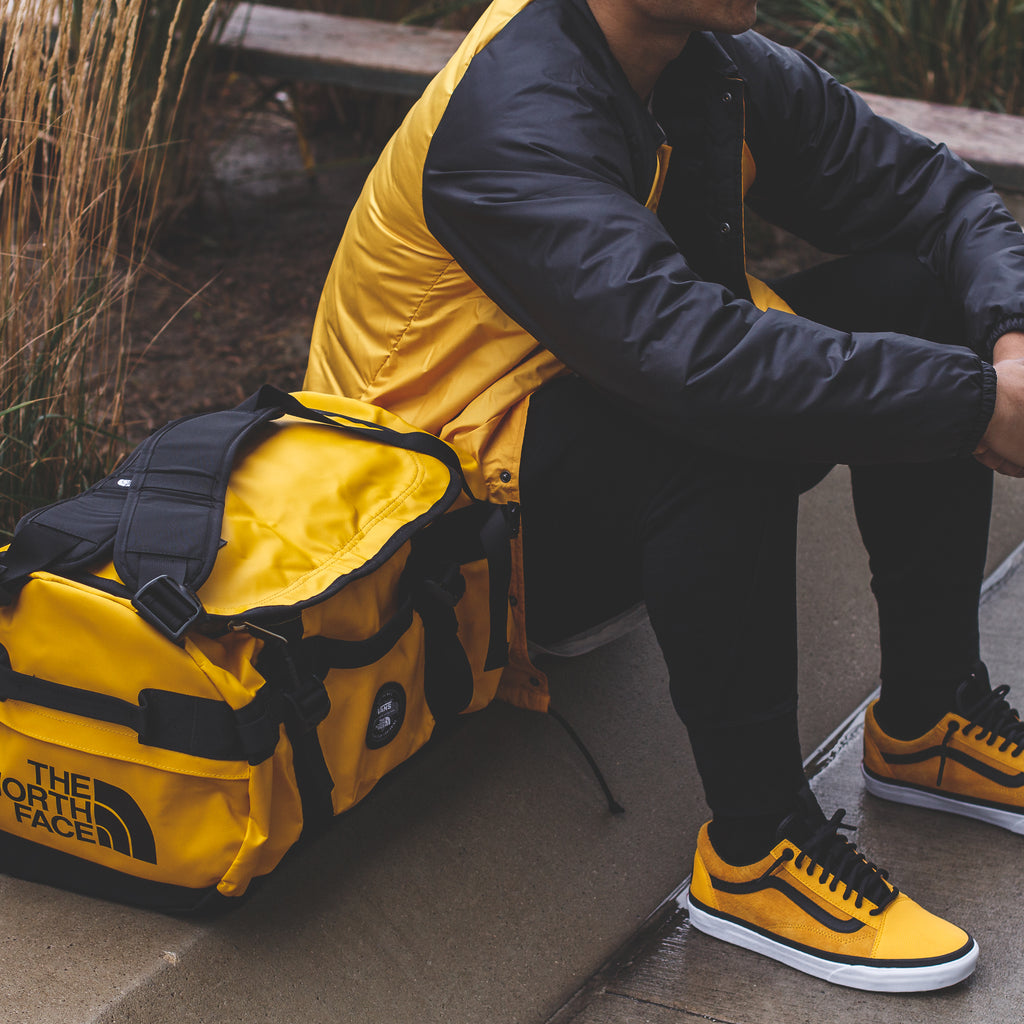 vans old skool north face yellow