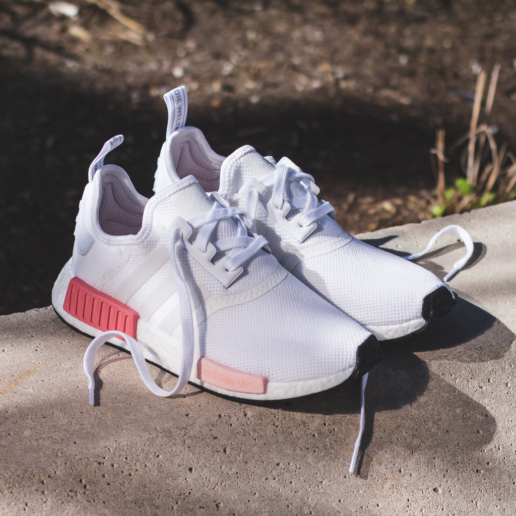 womens nmd r1 white rose