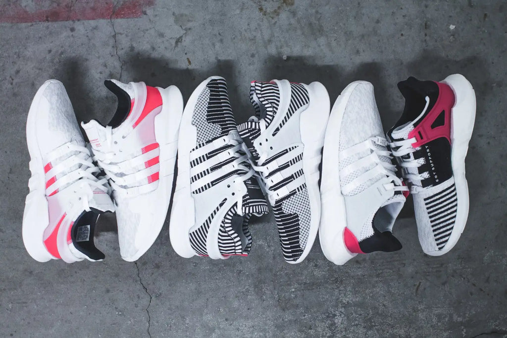 Adidas Originals White/Turbo Red Equipment Support EQT Pack - EQT ADV (BB2791) / EQT ADV Primeknit (BA7496) / EQT ADV BOOST 93-17 (BA7473)