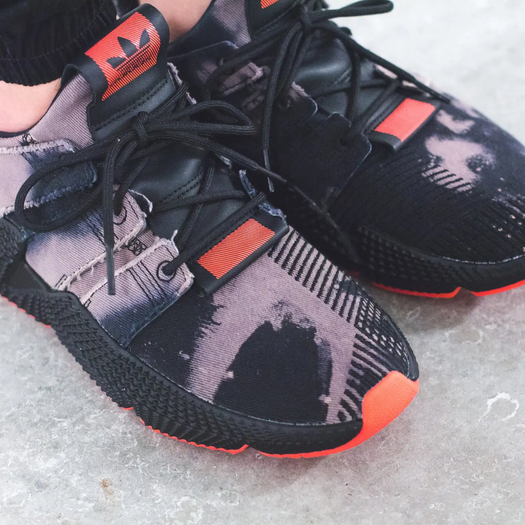 adidas Originals Prophere Bleached in Black/Solar Red - DB1982