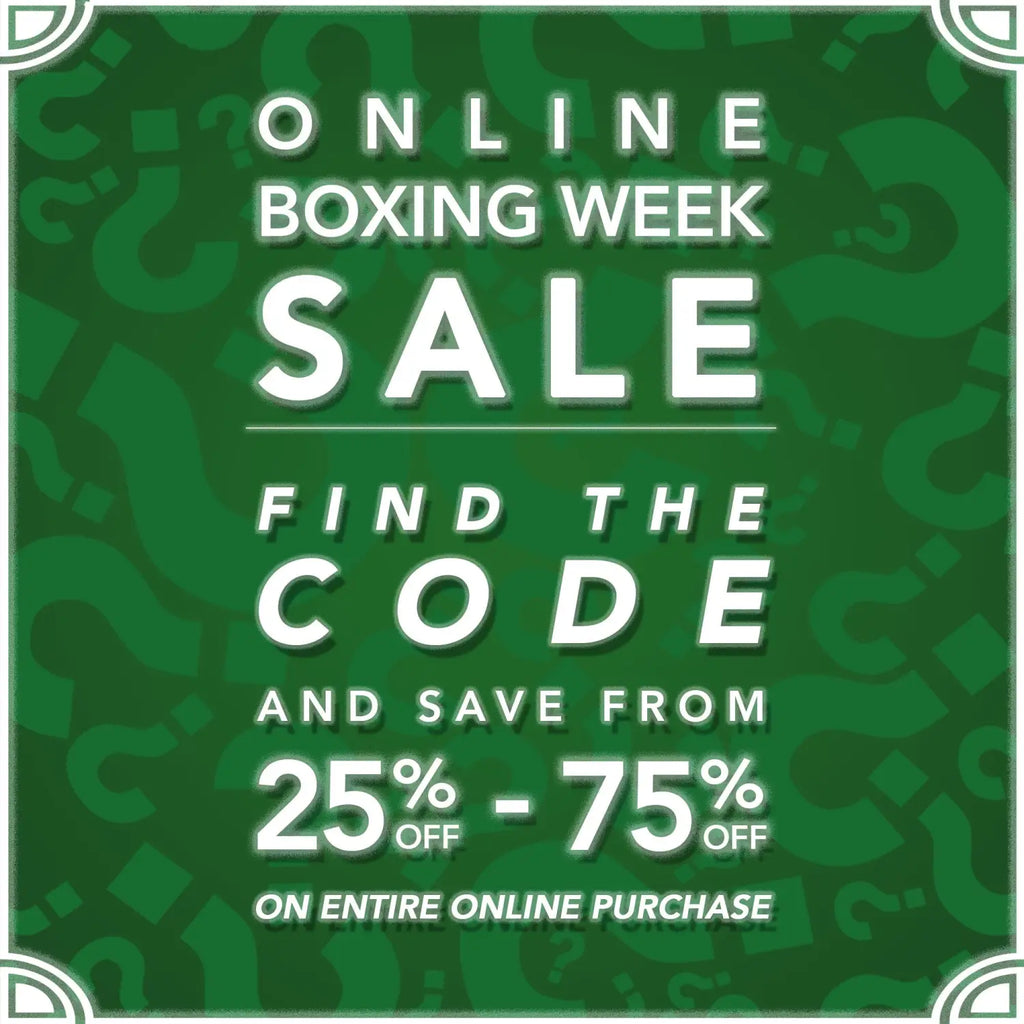 Solestop Boxing Week Sale! Online Holiday Treasure Hunt Promo Codes!