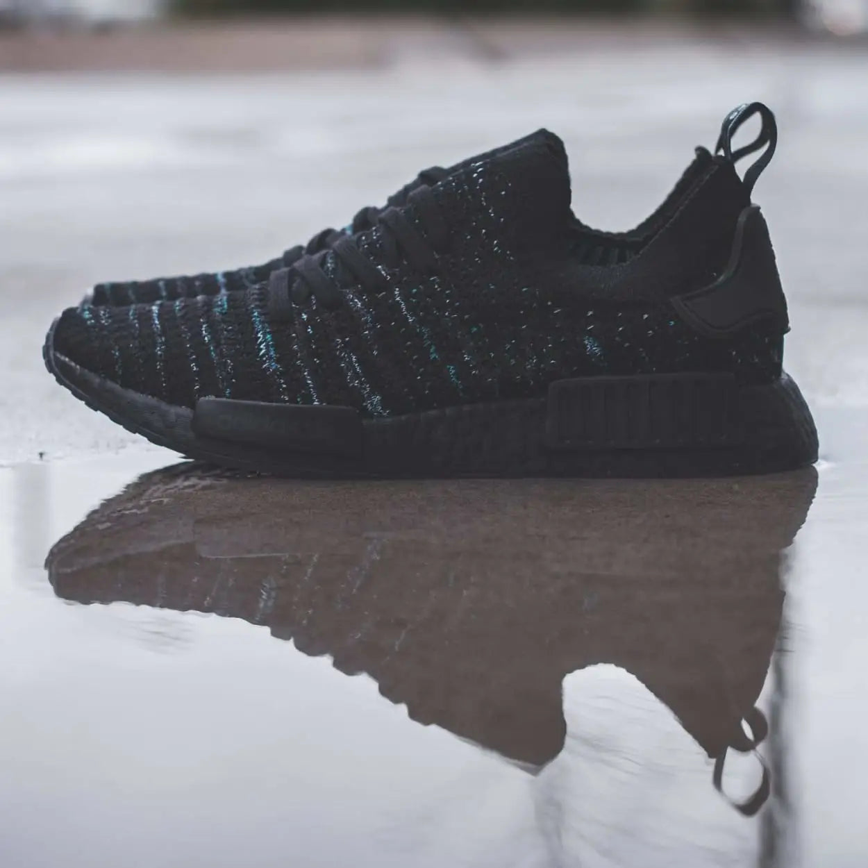 Parley for the Oceans x adidas Originals NMD STLT PK in Core Black - (AQ0943)