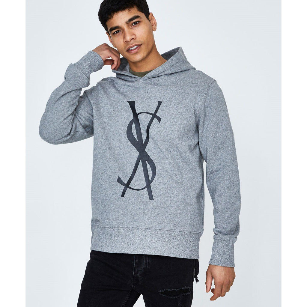 Solestop.com - Ksubi Fancy Dollar Hoodie Grey Marl Men 41590-LGY (Fast ...