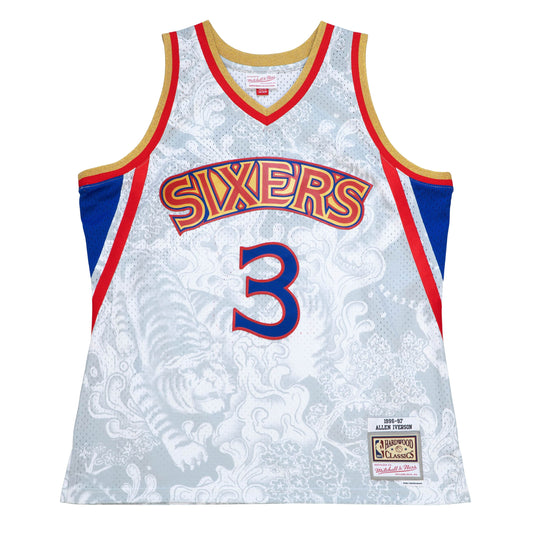 Allen Iverson Men's Mitchell & Ness Metal Works 00-01' Swingman Jersey METALWRK / XL