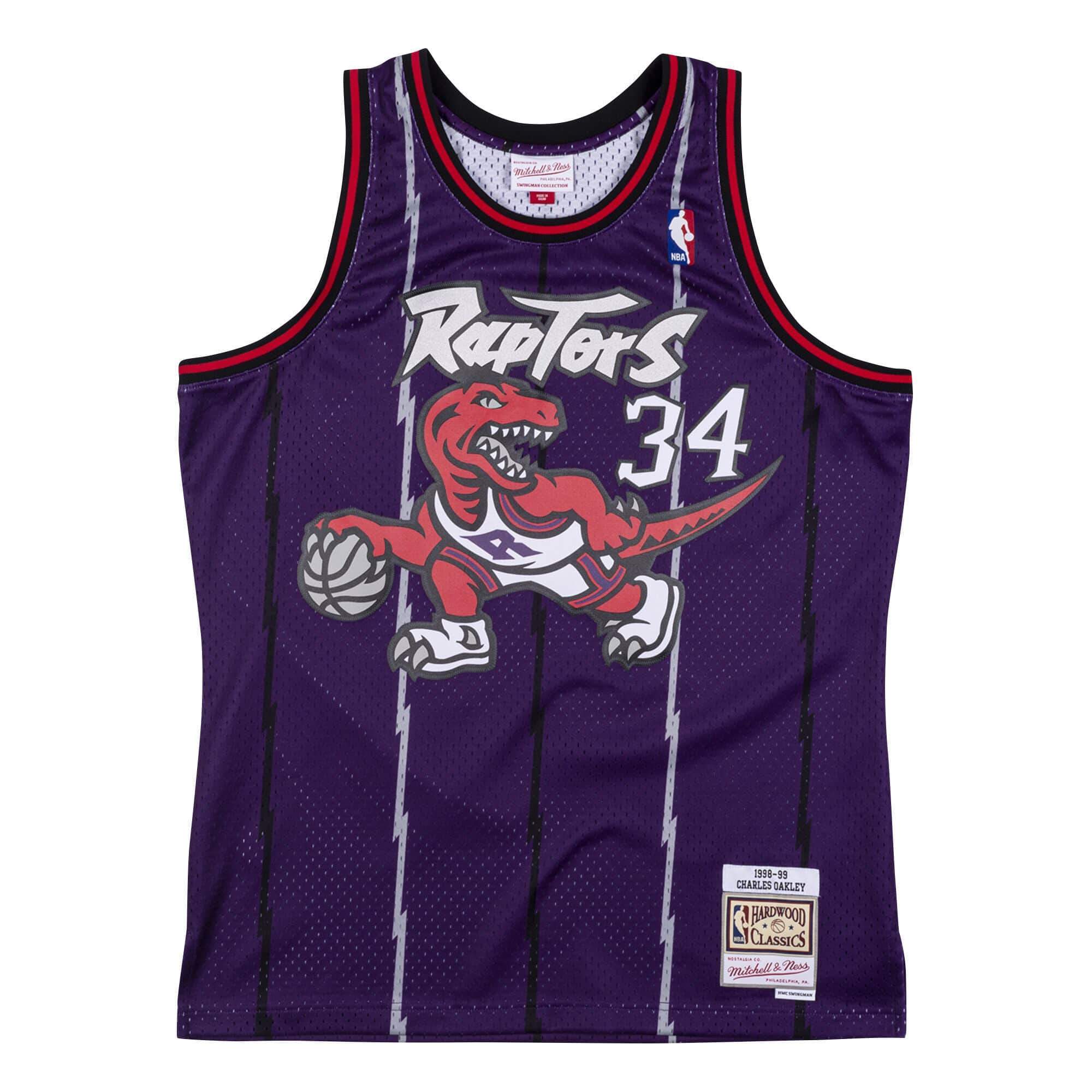 Mitchell & Ness Men NBA Toronto Raptors Swingman Jersey Charles Oakley  Purple 1998 SJY19081TRA98CO – 