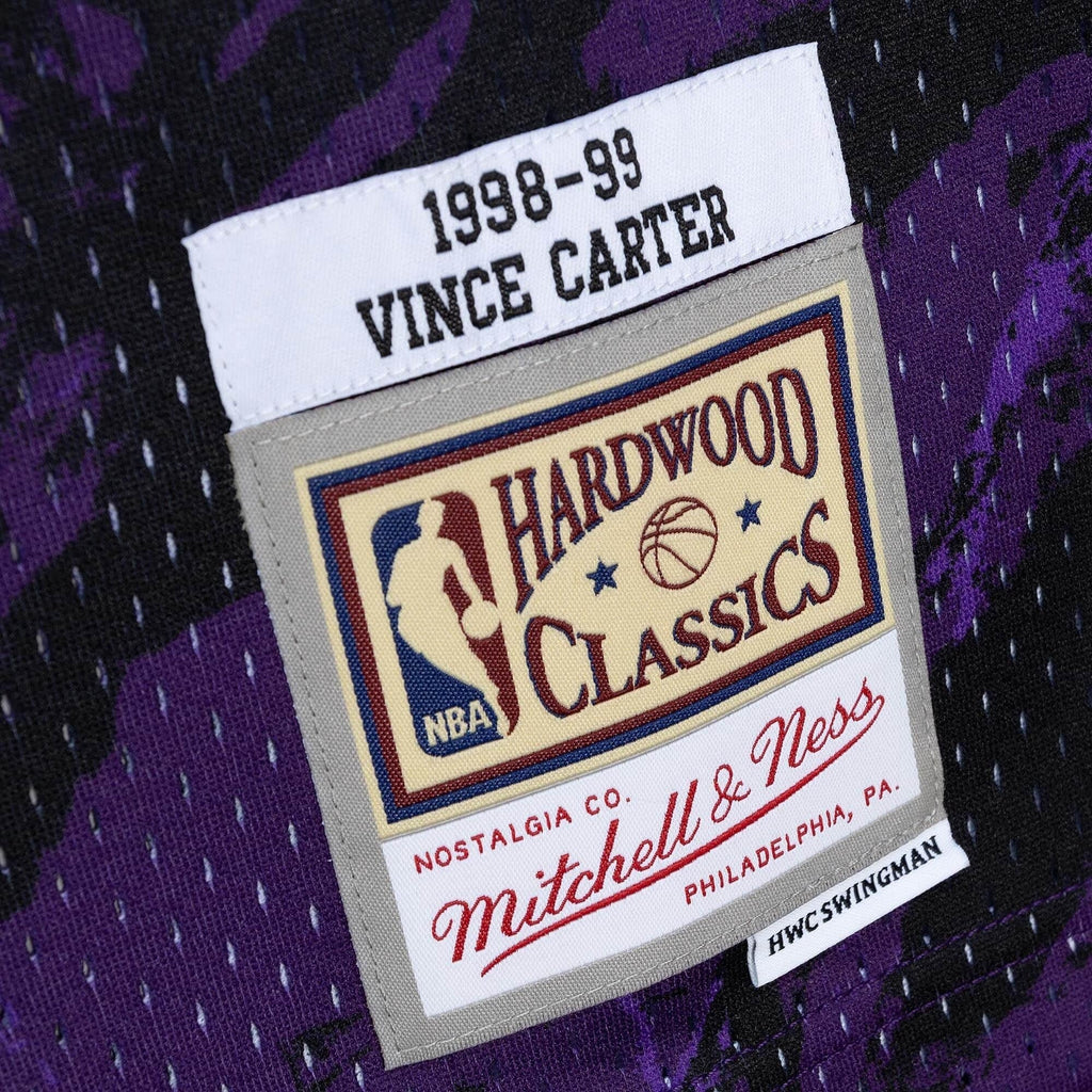 Men's Mitchell & Ness Vince Carter Purple Toronto Raptors Hardwood