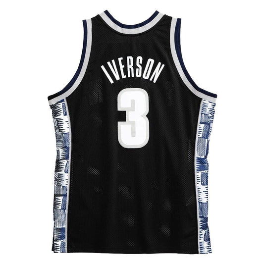 Philadelphia 76ers Hyper Hoops Swingman Jersey - Allen Iverson By Mitchell  & Ness - Scarlett - Mens