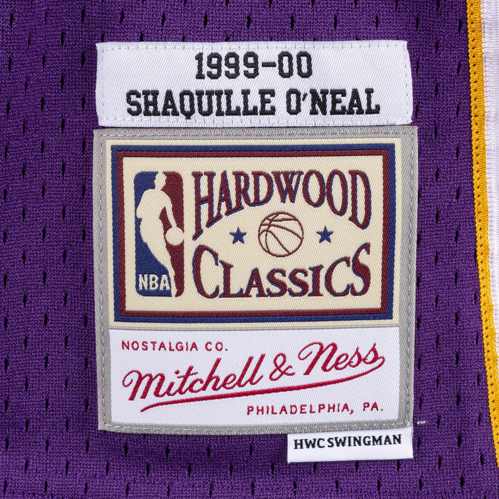  Mitchell & Ness Shaquille O Neal 1999 Los Angeles Lakers Home  Replica Swingman NBA Jersey HWC Basketball Trikot Yellow : Clothing, Shoes  & Jewelry