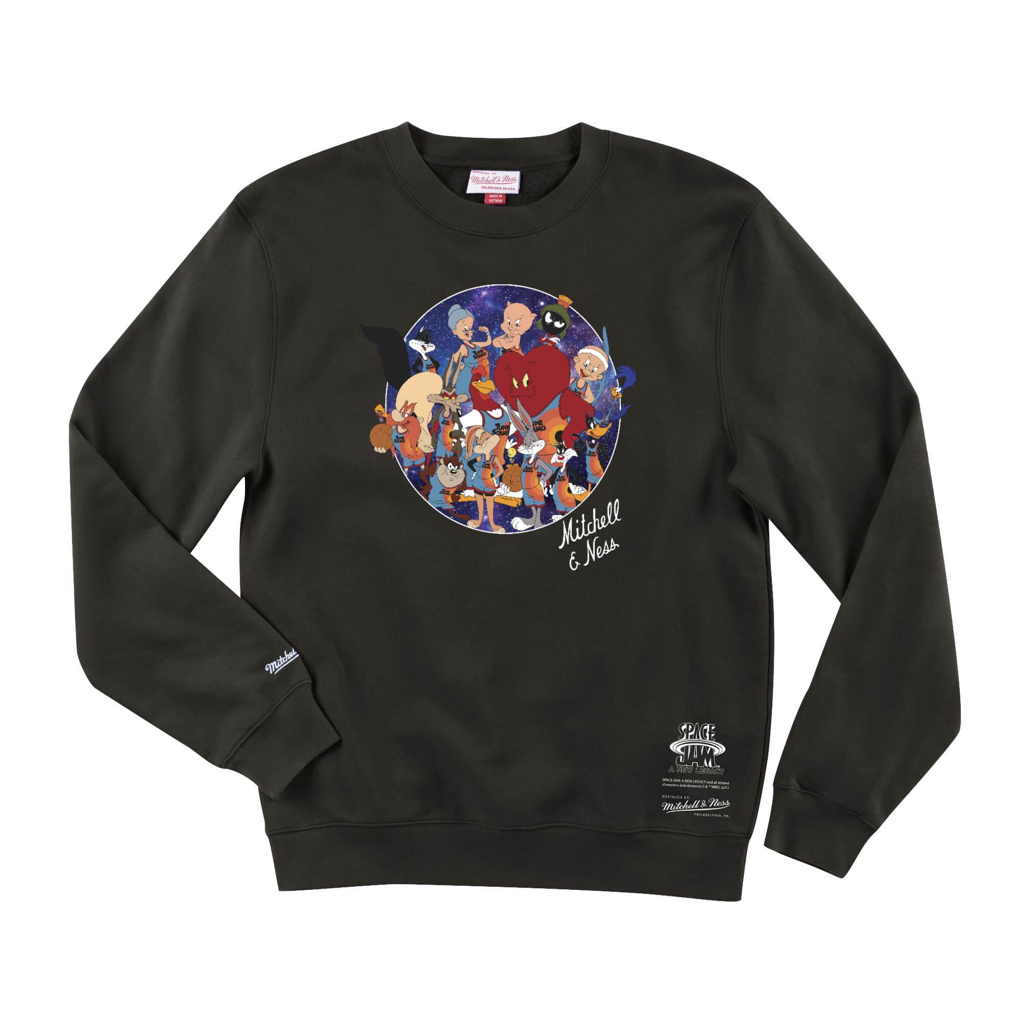 MissgolfShops - Mitchell & Ness Space Jam 2 Squad Crew Black BMFCDX21049WBP  (Fast shipping)