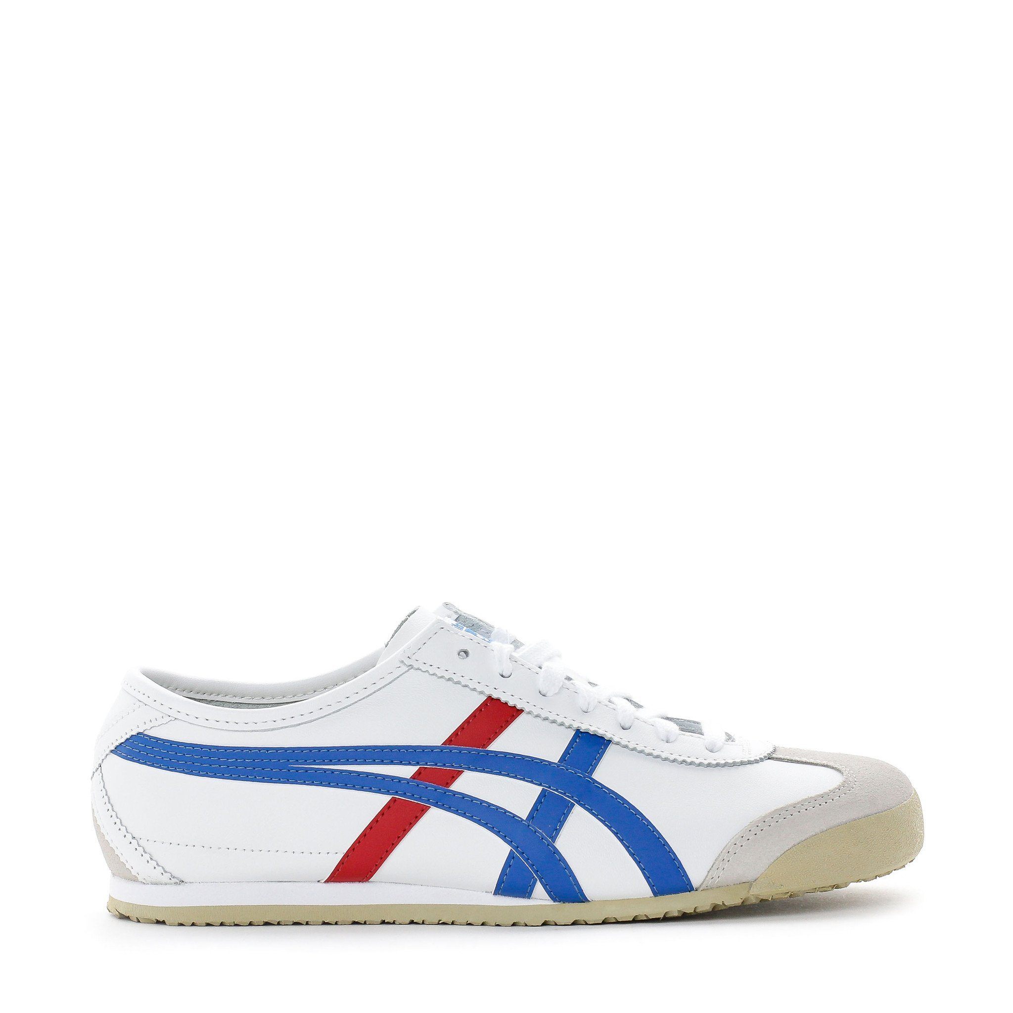 Solestop.com - Onitsuka Tiger Men Mexico 66 White Blue Red Asics OT ...