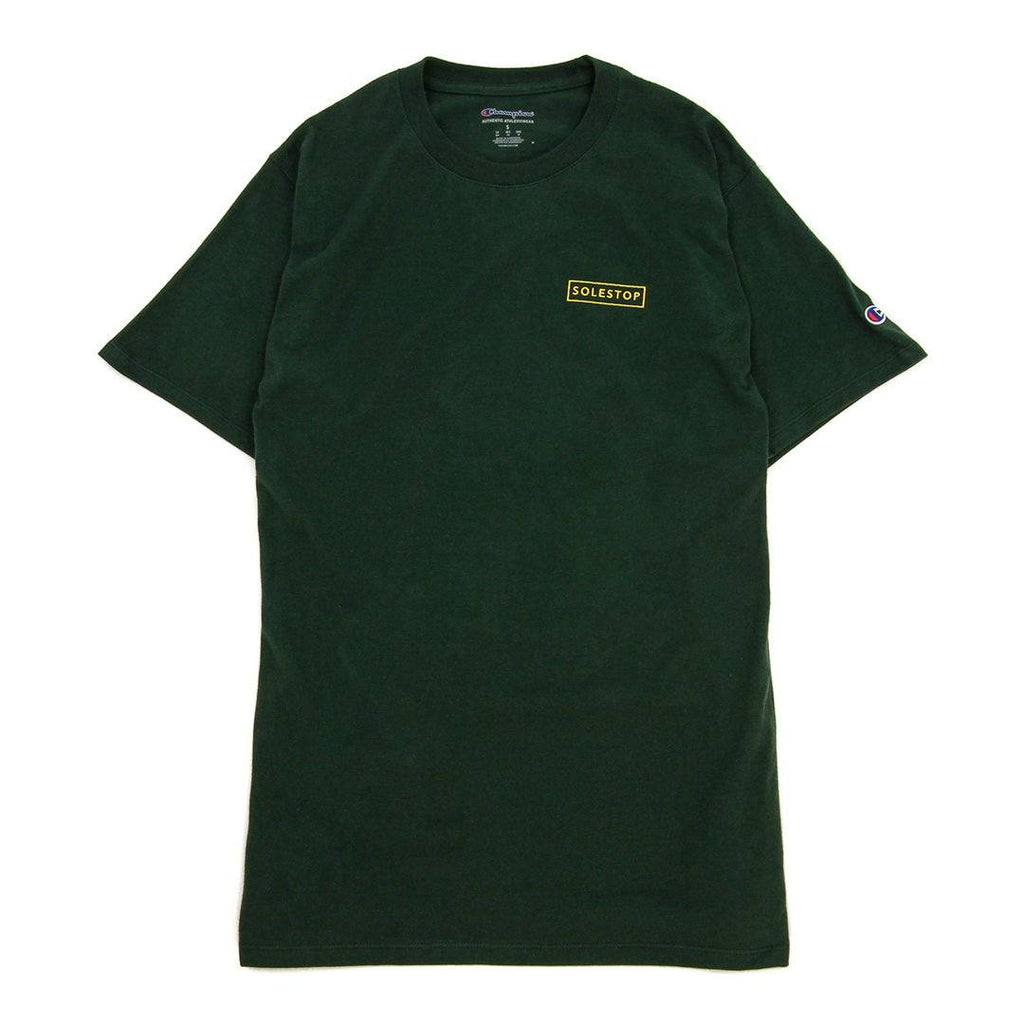 Solestop.com - Solestop Logo x Champion Left Chest Embroidery Tee Green ...